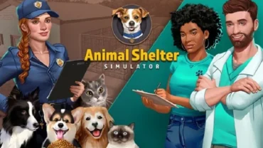 Main screen of the Animal Shelter Simulator game.