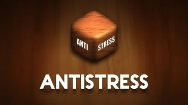 Main screen of the Antistress game on an Android device.