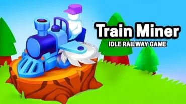 Main screen of the Train Miner game showcasing the interface and gameplay.