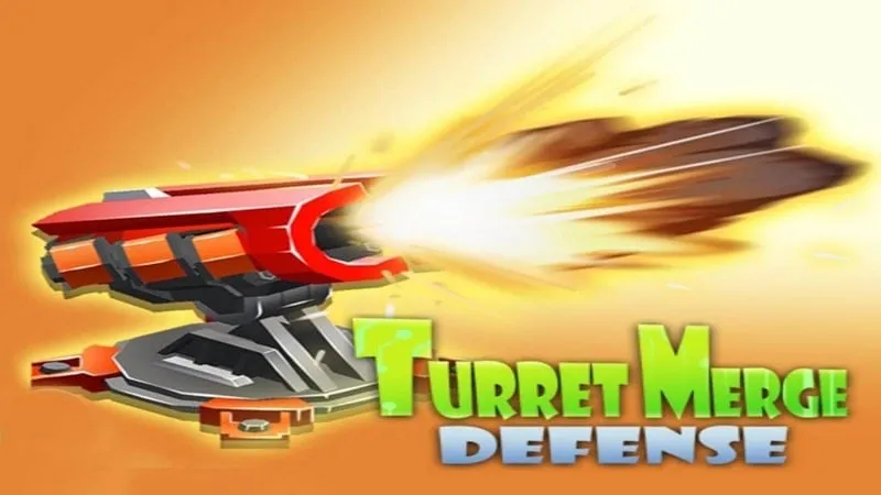 Main screen of Turret Merge Defense showcasing the gameplay.