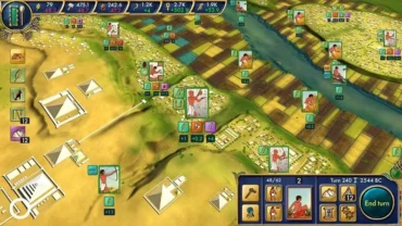 Main screen showcasing the gameplay of Egypt: Old Kingdom.