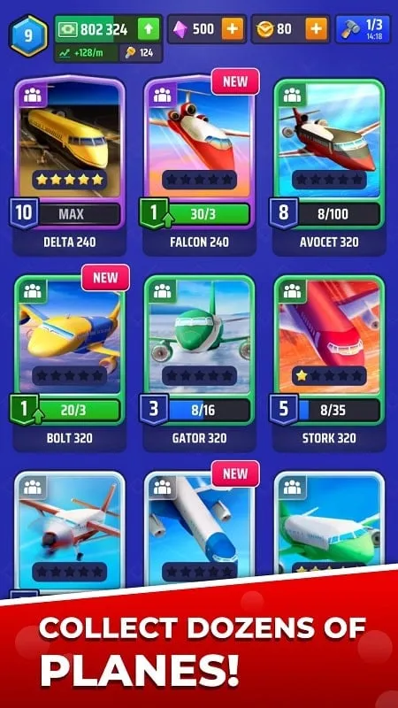 Managing your airport in the Idle Airplane Inc. Tycoon Mod