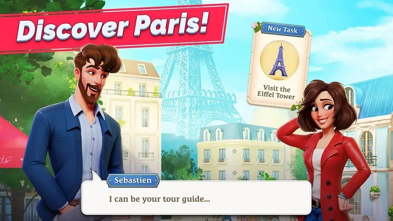 Match in Paris gameplay screenshot.