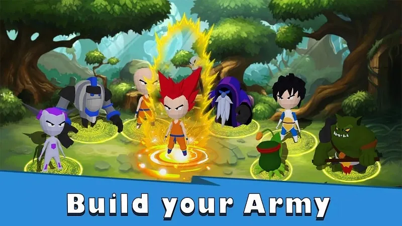 Merge Heroes Warrior Battle mod apk con menú hack