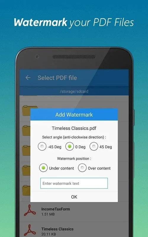 Merging PDF Files in PDF editor PDF converter pro mod