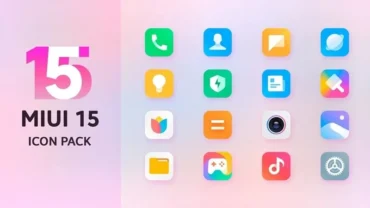 Mi15 Icon Pack mod interface showing premium features