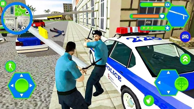 Miami Police Crime Vice Simulator gameplay screenshot.