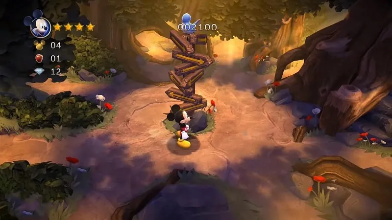 Mickey Mouse in Castle of Illusion.