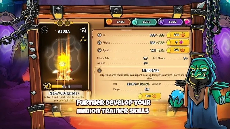 Tampilan fitur uang tak terbatas di Minion Raid MOD APK.