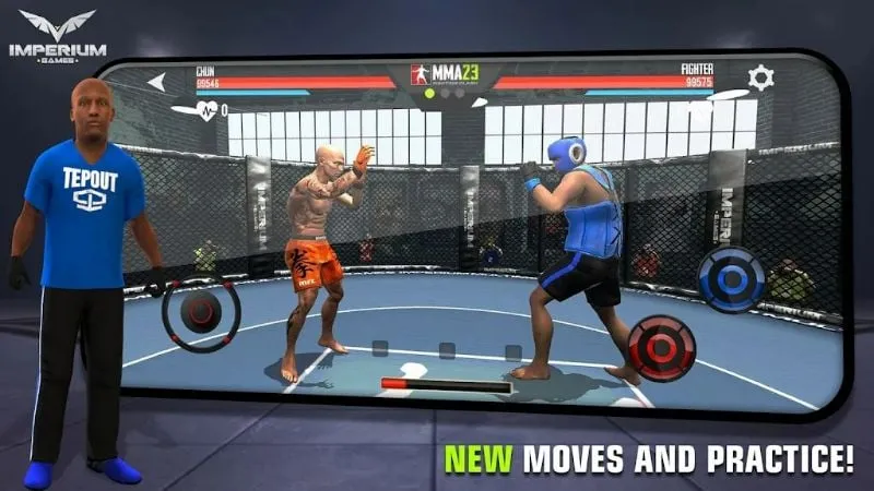 Personaliza tu luchador en MMA Fighting Clash 23 apk