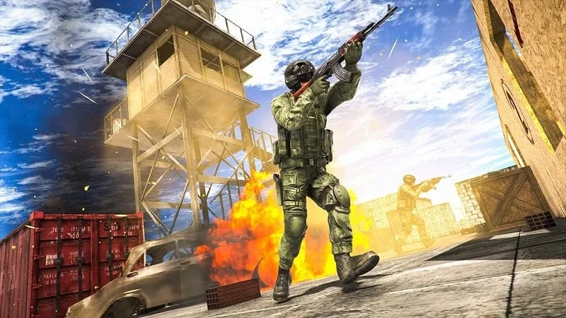 Modern Strike Multiplayer FPS em ação