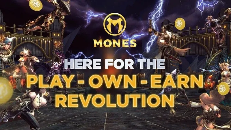 Mones in-game screenshot showcasing characters.