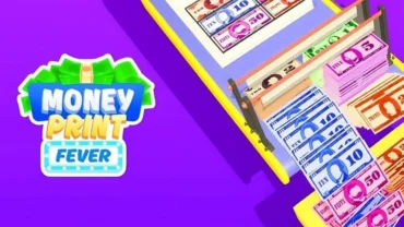 Money Print Fever gameplay with stacks of cash.