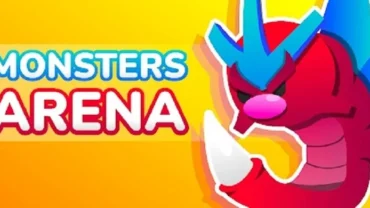 Monster controlling a large rock creature in Monster Arena.