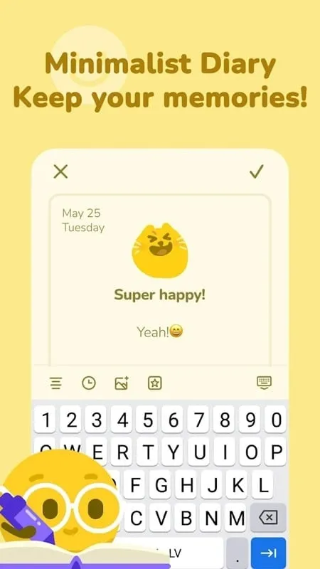 Moodpress calendar and daily activity features