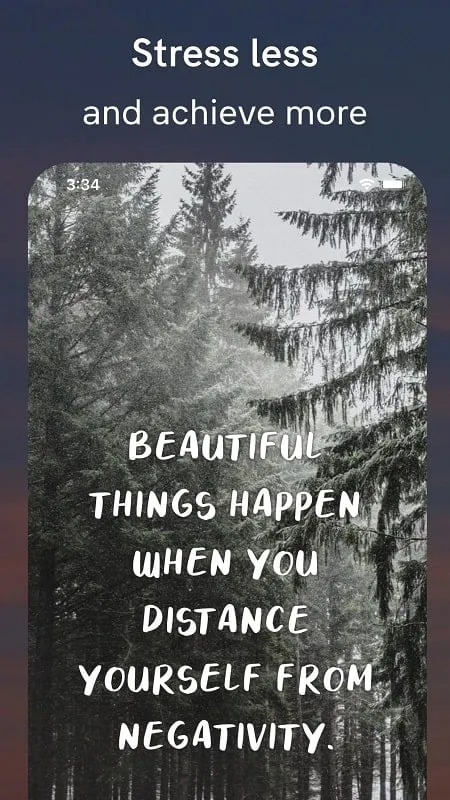 Motivation app displaying inspirational quotes