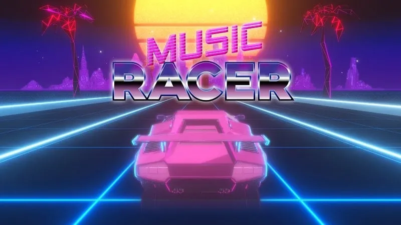 Hình ảnh gameplay Music Racer trên điện thoại.