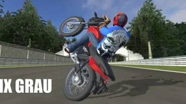 MX Grau gameplay screenshot showcasing a motorcycle stunt.