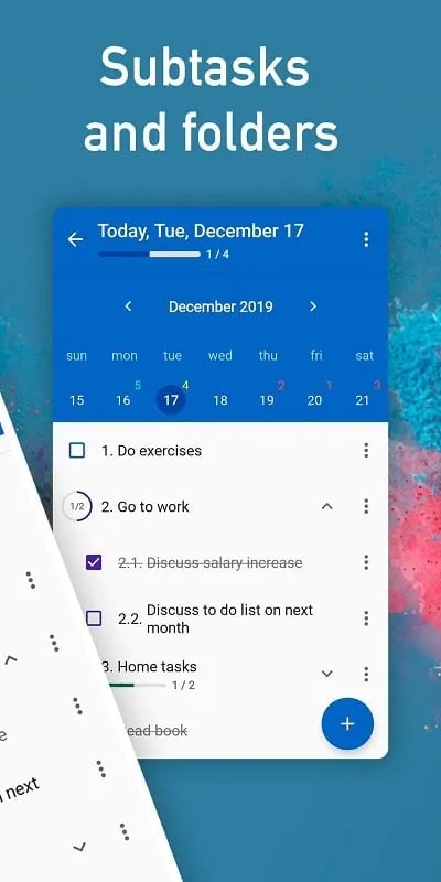 My Daily Planner mod interface showing premium features