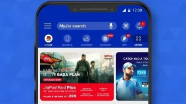 MyJio mod interface showing premium features