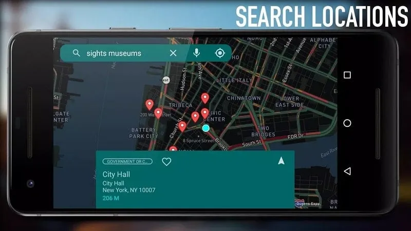 Navier HUD 3 menampilkan informasi rute dan data real-time