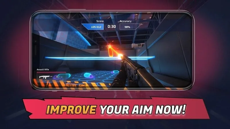 Panduan instalasi 3D Aim Trainer MOD APK di HP Android.