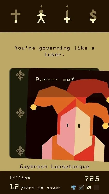 Navigating the kingdom in Reigns.