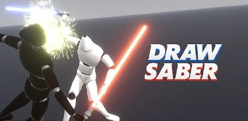 Navigating the main menu in Draw Saber.