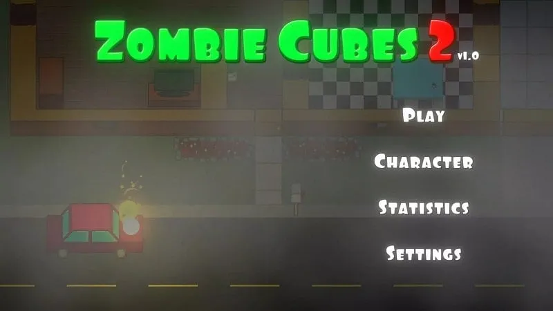 Menjelajahi dunia pasca-apokaliptik di Zombie Cubes 2.