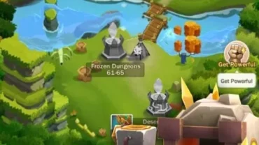 Navigating through a dark dungeon in Loot Legends.