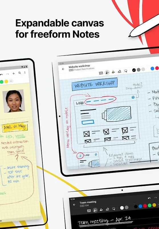 Nebo mod interface showing premium features