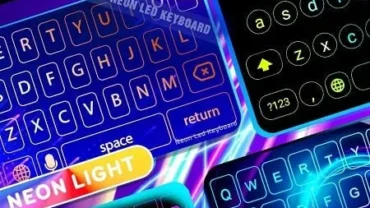 Neon LED Keyboard mod interface showing premium features