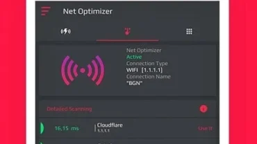 Net Optimizer mod interface showing premium features