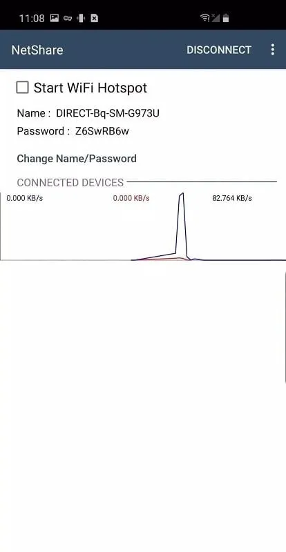 NetShare usage example: connecting a laptop