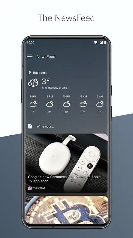 NewsFeed Launcher mod interface showing premium features