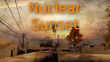 Nuclear Sunset in-game screenshot showcasing the desolate environment.