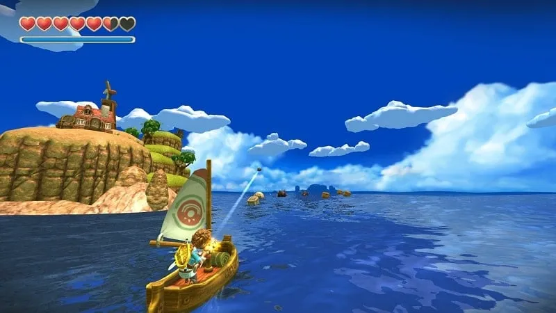 Oceanhorn's in-game shop interface displaying various items.