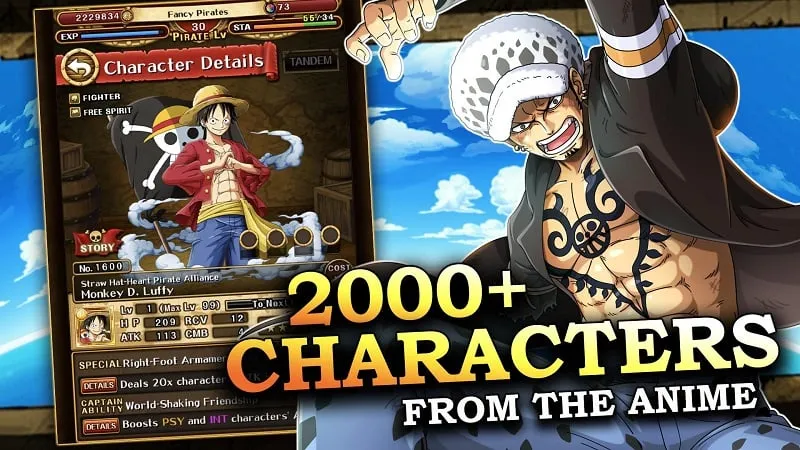 ONE PIECE TREASURE CRUISE mod apk