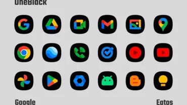 OneBlack Icon Pack mod interface showing premium features