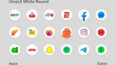 OneUI 3 White Round Icon Pack mod free