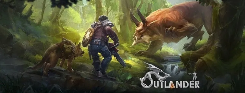 Outlander Fantasy Survival main screen.