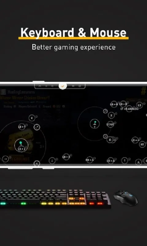 Panda Mouse Pro mod interface showing premium features