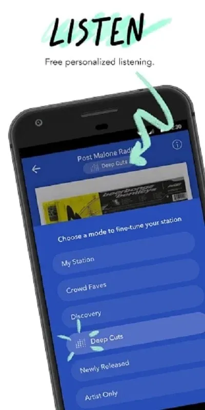 Pandora mod interface showing premium features