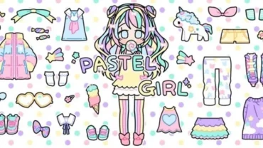 Pastel Girl in-game screenshot showcasing customization options.