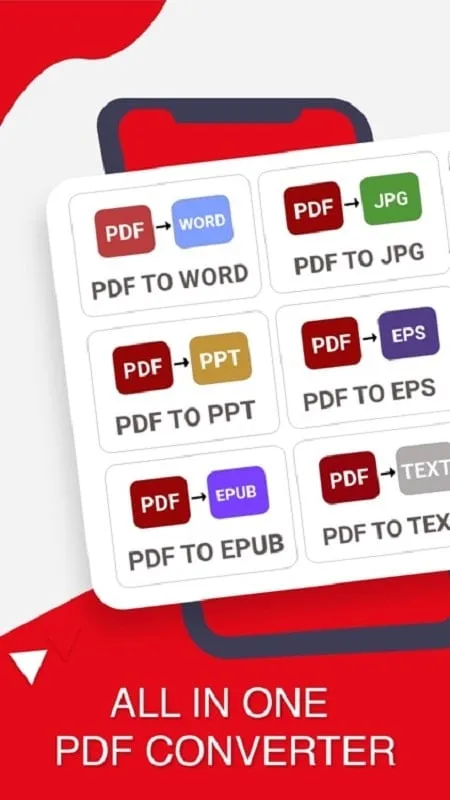 PDF Converter Editor Maker mod interface showing premium features