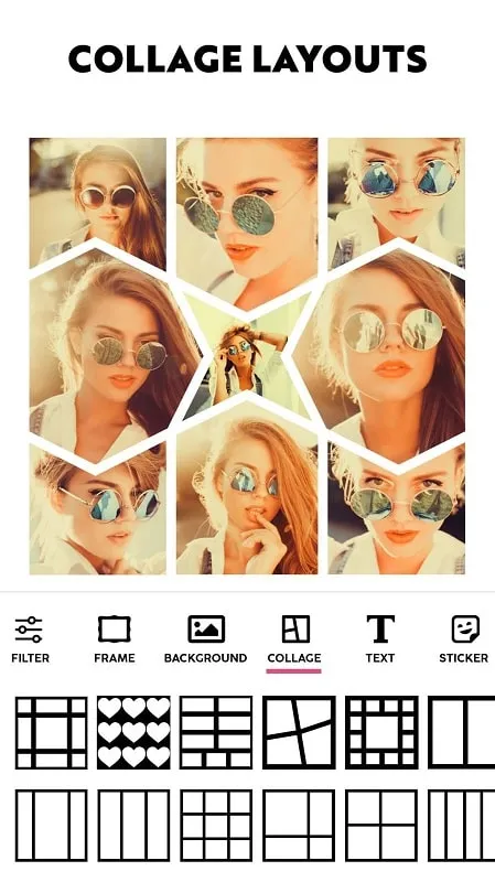 Photo Collage Maker mod applied effects