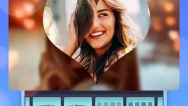 Photo Video Maker with Music mod interface showing premium features