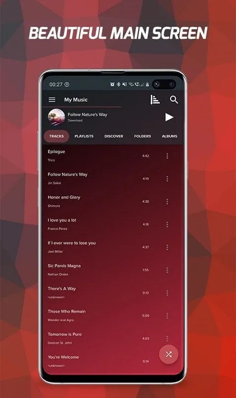 Tampilan antarmuka Pi Music Player Mod dengan fitur premium