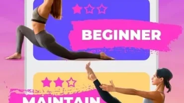 Pilates workout routine mod interface showing premium features