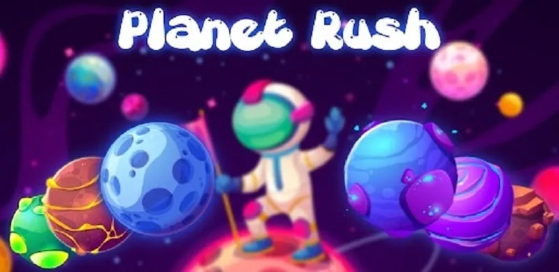 Planet Rush gameplay on an Android device.